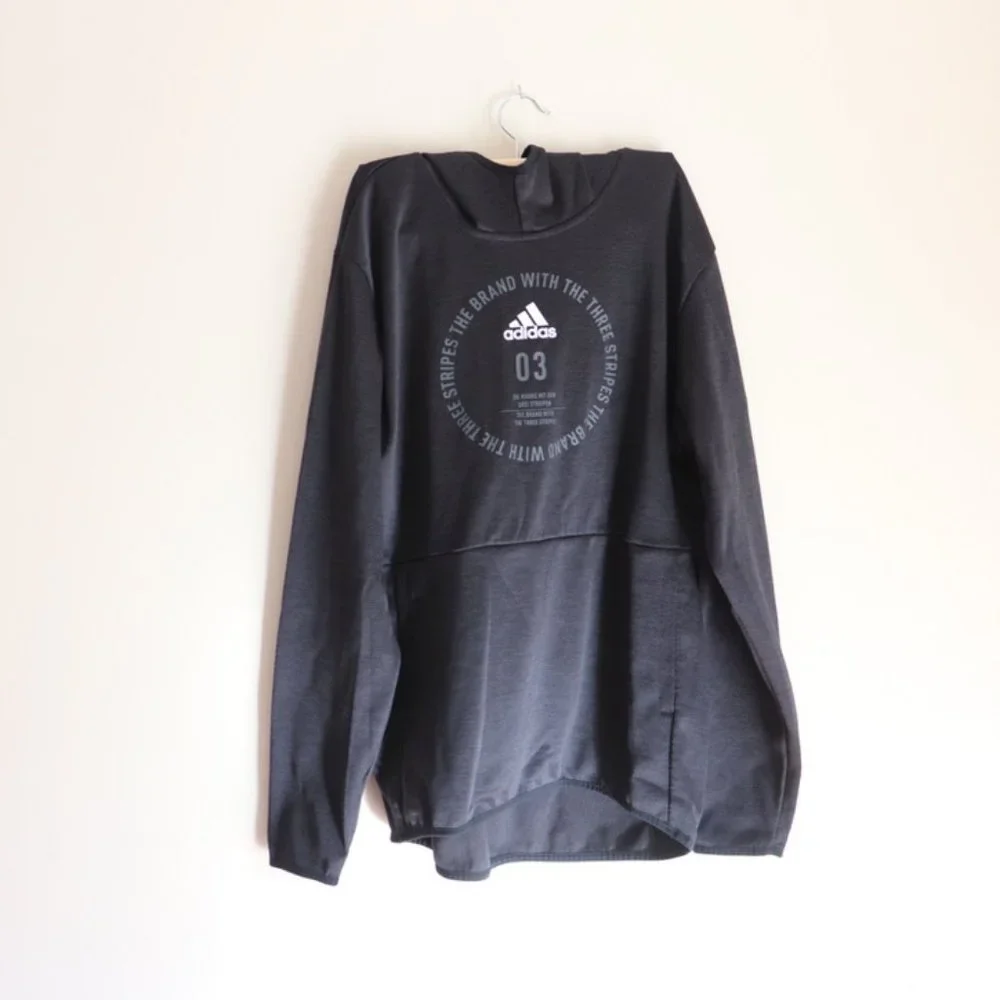 Adidas Team Issue Lightweight Hoodie Badge of Sports Men’s Size Large - Picture 2 of 7